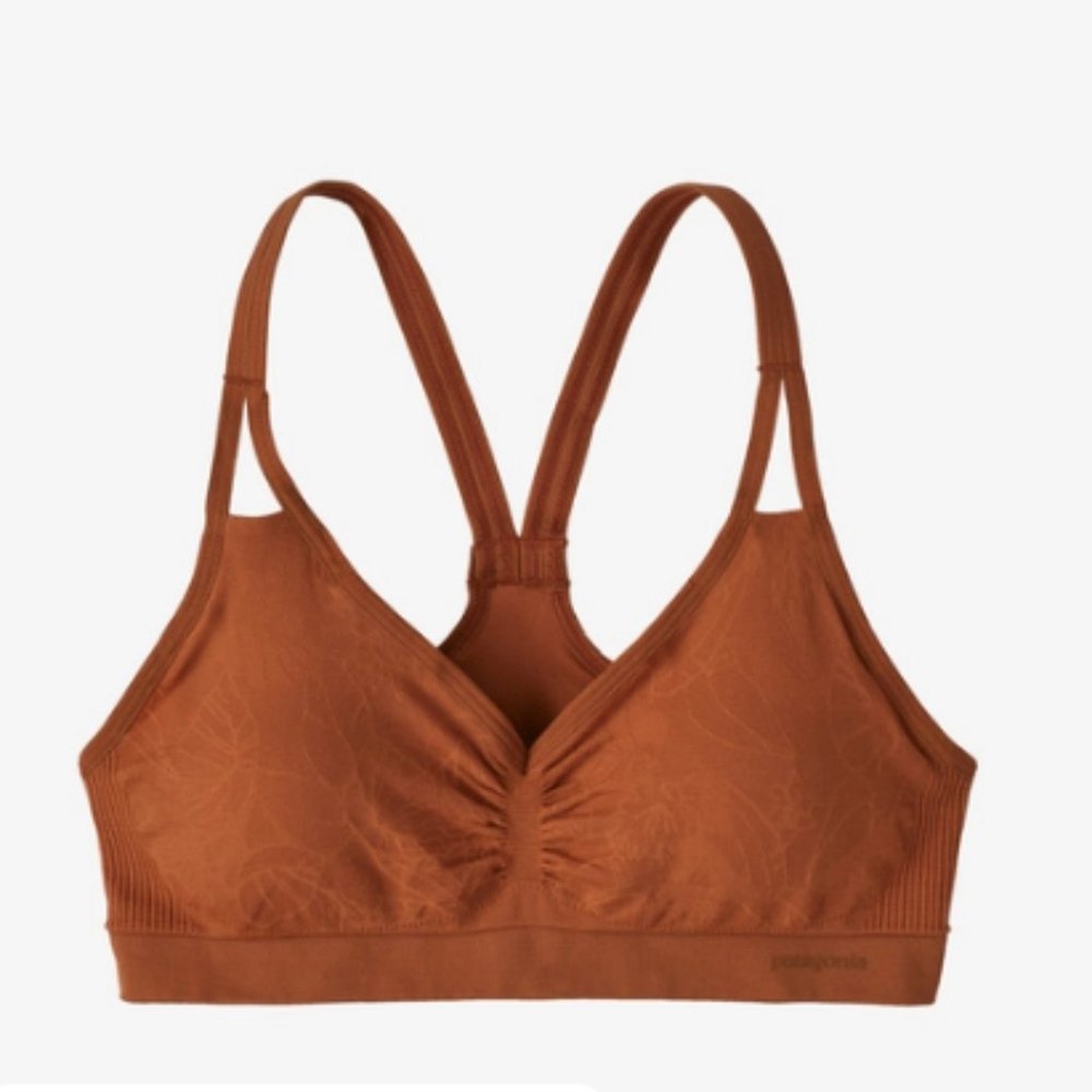 Women's  Patagonia Barely Bra in Henna Brown Size Small
